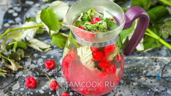 малиновый чай