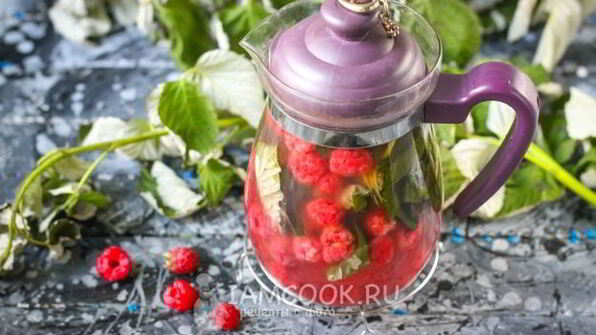 малиновый чай