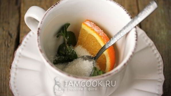 мятный чай с апельсином