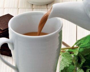 Мятный шоколадный чай