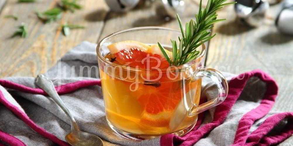 Рецепт согревающего чая с грейпфрутом и розмарином