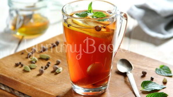 согревающий мятный чай с пряностями
