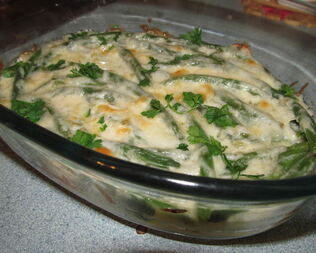 Спаржевая фасоль с соусом Mornay