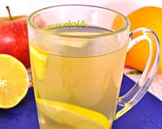 Яблочно-цитрусовый чай с мятой