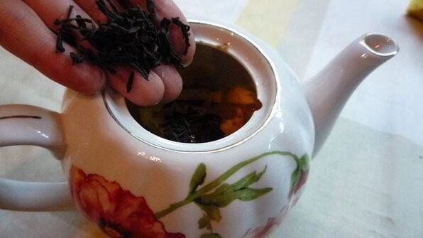 яблочный чай с апельсином и корицей