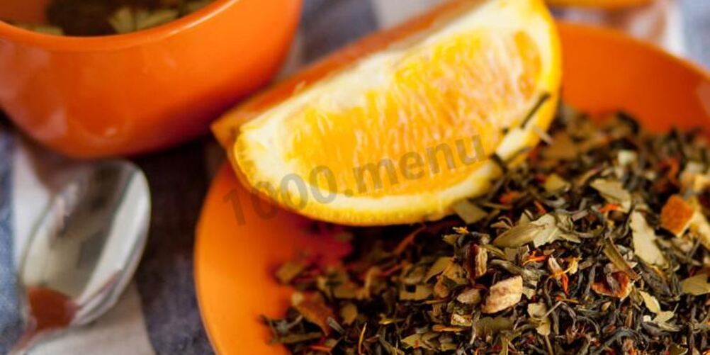 Рецепт зеленого чая с апельсином