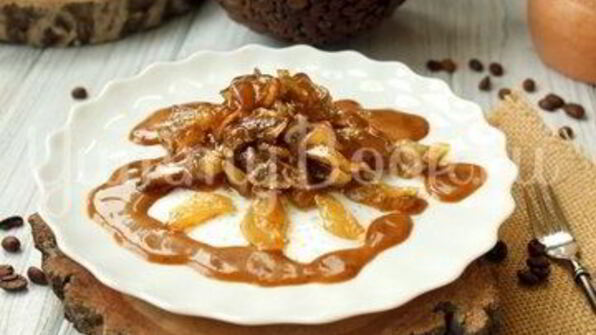 карамелизированные баклажаны с кофейным соусом