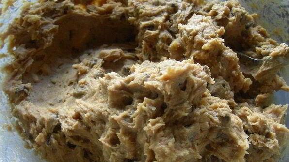 хрустящие кофейные печенья с шоколадом и грецкими орехами