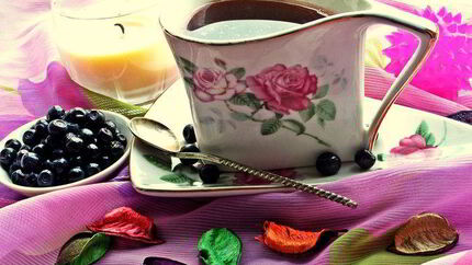 Кофе с черникой