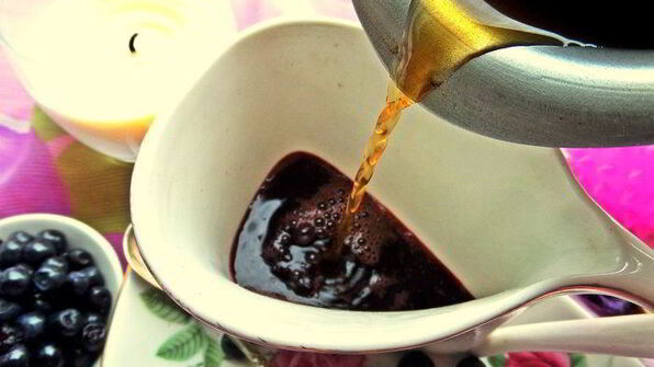 кофе с черникой