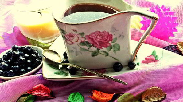 кофе с черникой