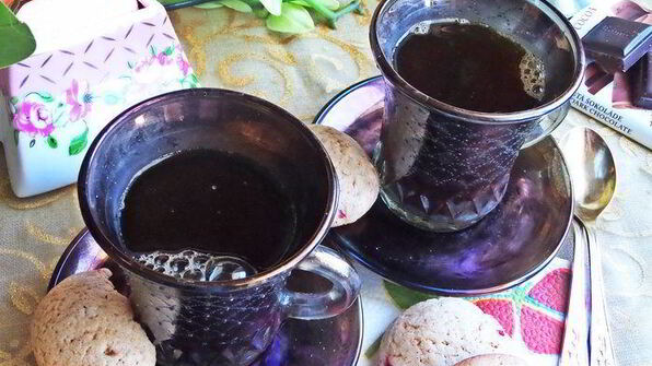 кофе с малиновыми сливками