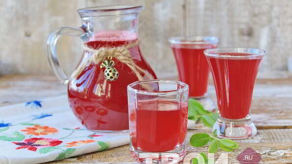 брусничный морс