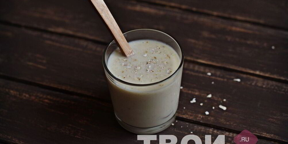 Рецепт бананова-овсяного смузи