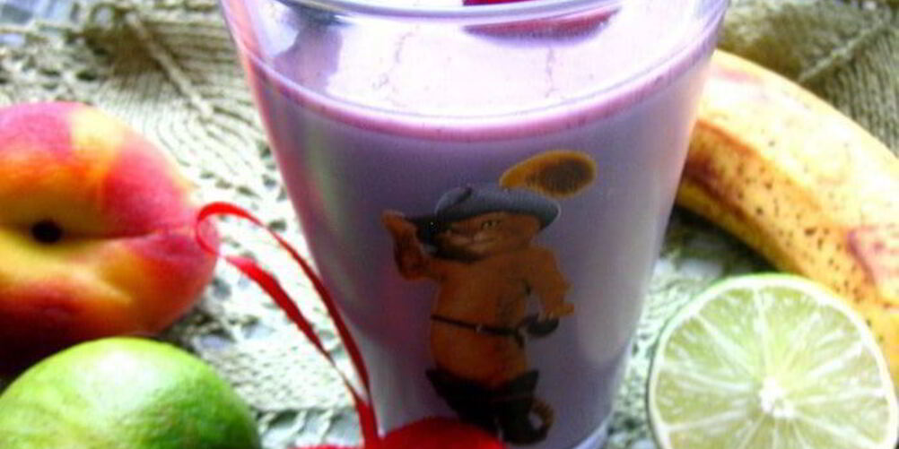 Рецепт бананового смузи с лаймом