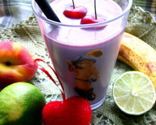 Банановый смузи с лаймом