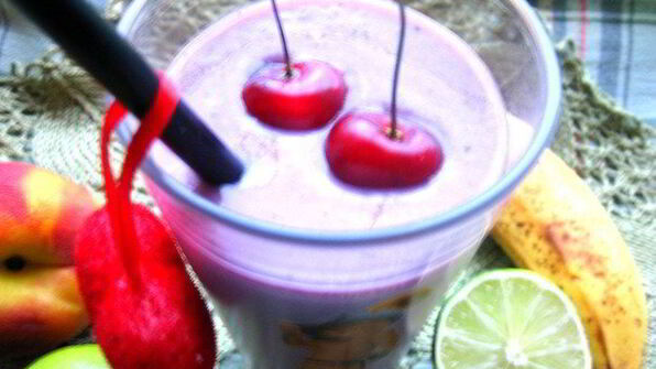 банановый смузи с лаймом