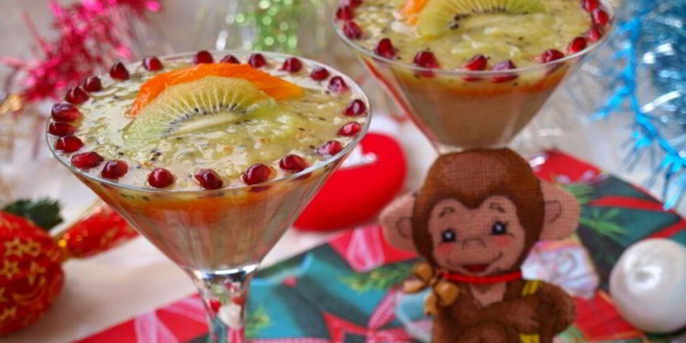 Рецепт праздничного фруктового смузи