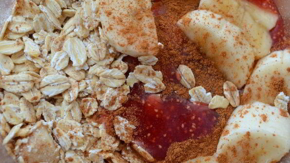 смузи из банана и земляники