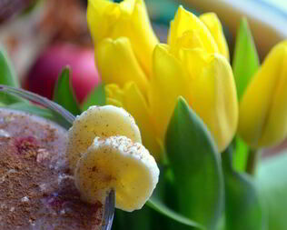 Смузи с бананом и малиной