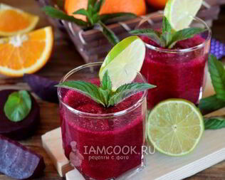 Смузи с печеной свеклой