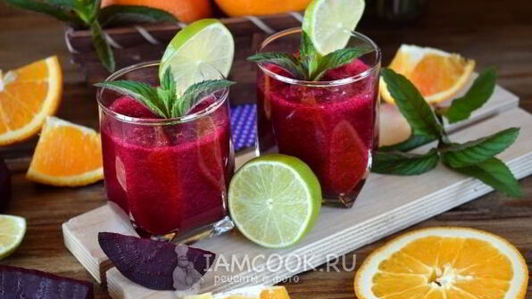 смузи с печеной свеклой