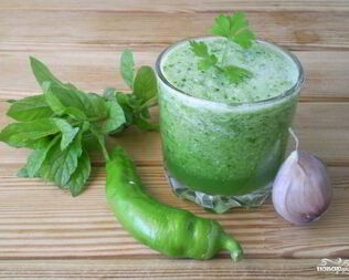 Зеленый коктейль для сыроедов