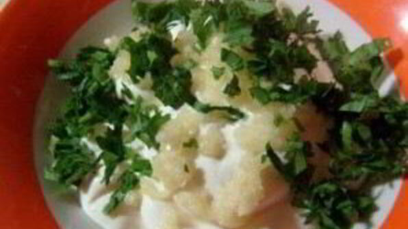 горячий салат с баклажанами