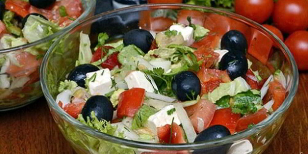 Рецепт греческого салата с пекинской капустой