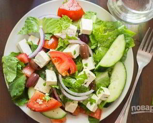 Салат Греческий с тофу