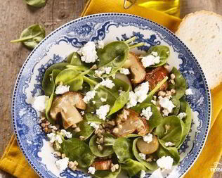 Салат с пророщенной гречкой