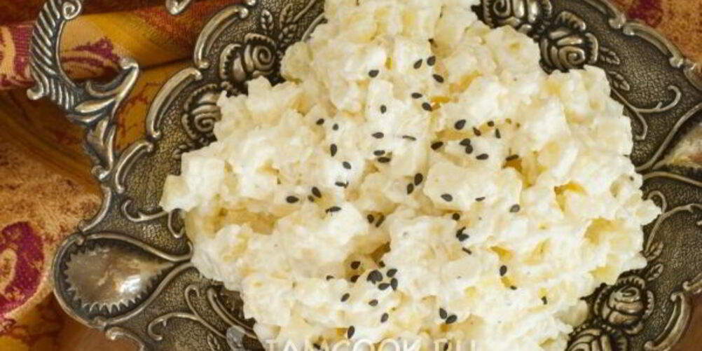 Рецепт картофельного салата с адыгейским сыром