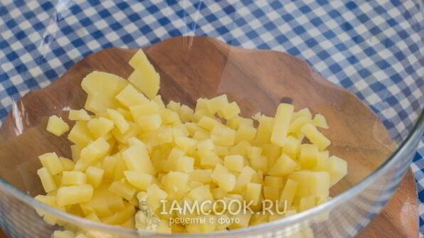 картофельный салат с адыгейским сыром