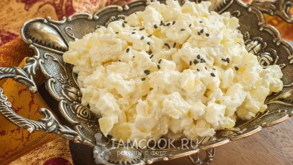 картофельный салат с адыгейским сыром