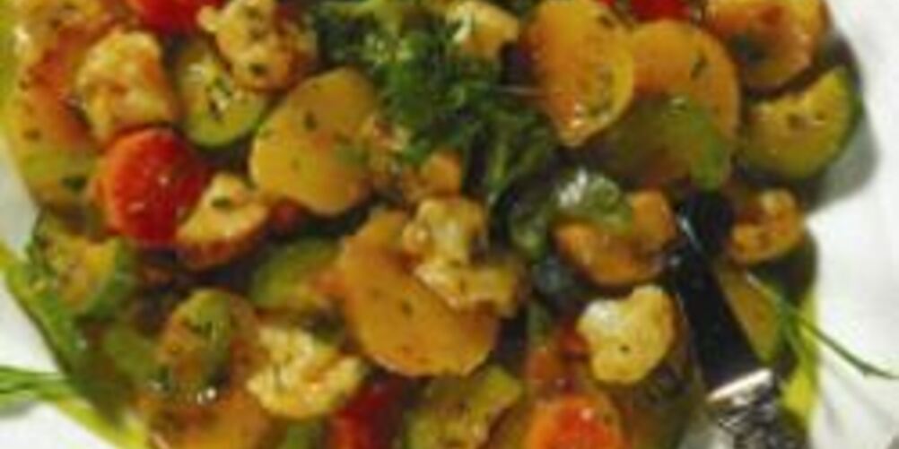 Рецепт картофельного салата с овощами