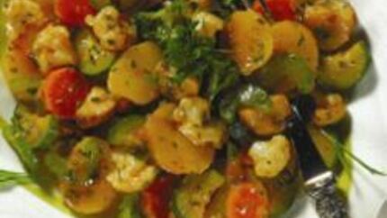 Картофельный салат с овощами