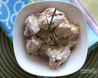 Картофельный салат с сыром