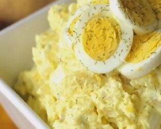 Картофельный салат с заправкой