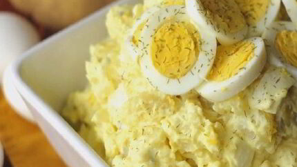 Картофельный салат с заправкой