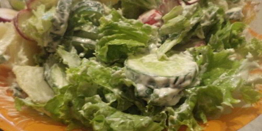 Рецепт салата из молодого картофеля и редиса