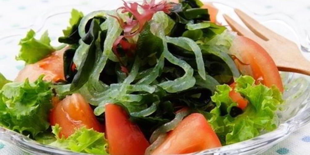 Рецепт салата с картофелем и морской капустой