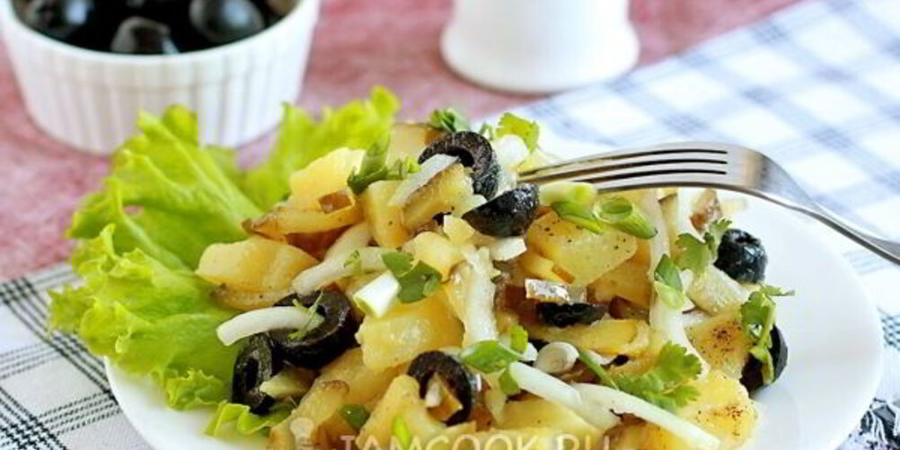 Рецепт салата с картофелем и солеными огурцами