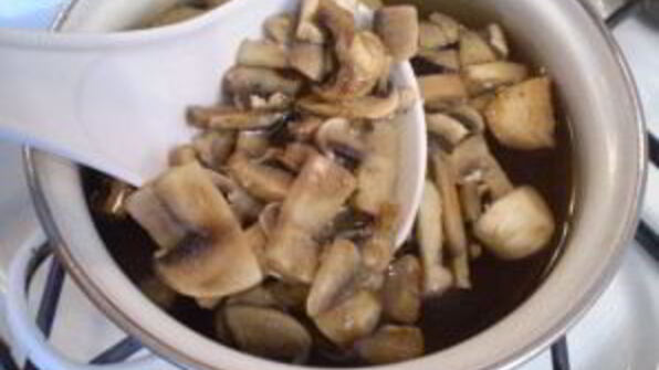 салат с картошкой и грибами