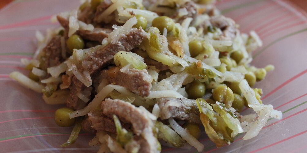 Рецепт мясного салата