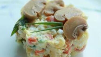 Оливье с грибами