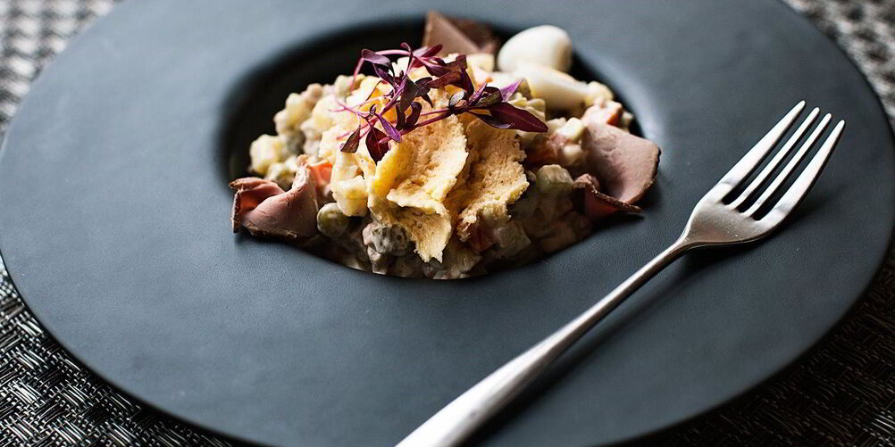 Рецепт оливье с уткой