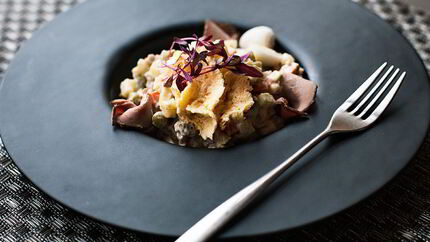 Оливье с уткой