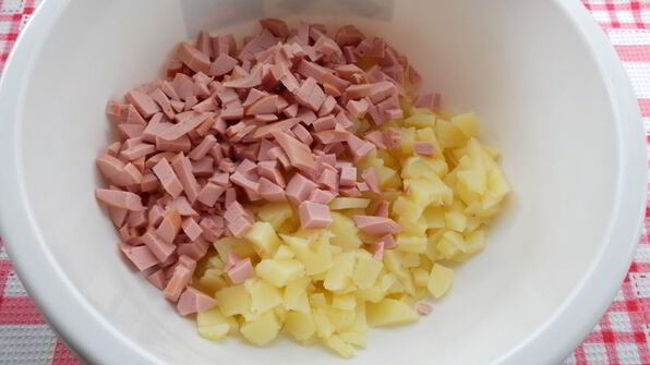 салат летний оливье