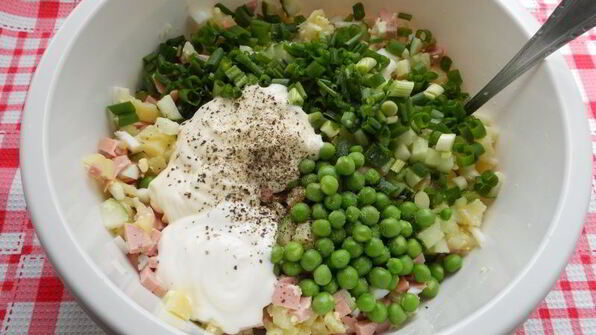 салат летний оливье