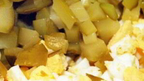 салат оливье со свининой